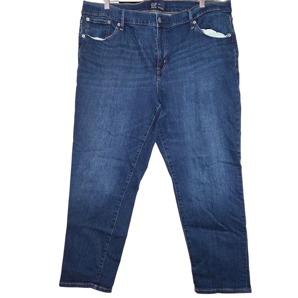 Gap Denim Girlfriend Jean Womens‎ Plus Size 18 Medium Wash